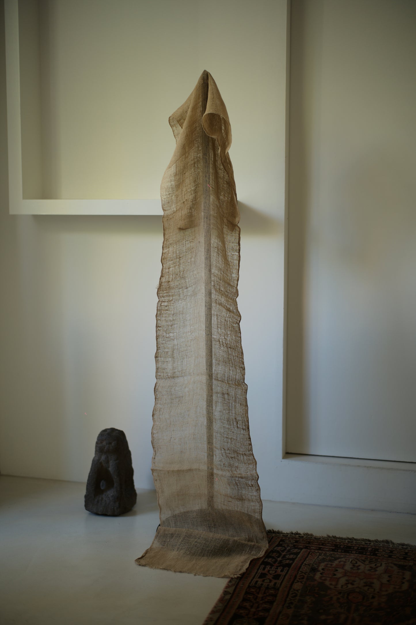 日本昭和初期 蚊帳布 Old Mosquito net/hemp NO.11