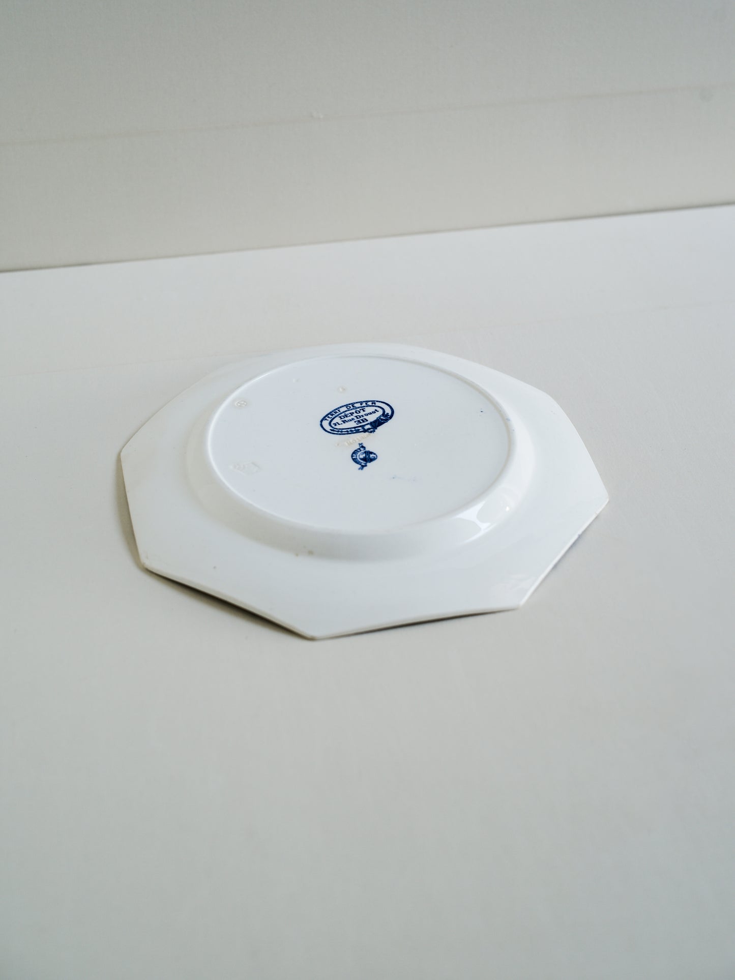 法國老花鳥八角盤 MINTON DÉPÔT Terre de fer_G